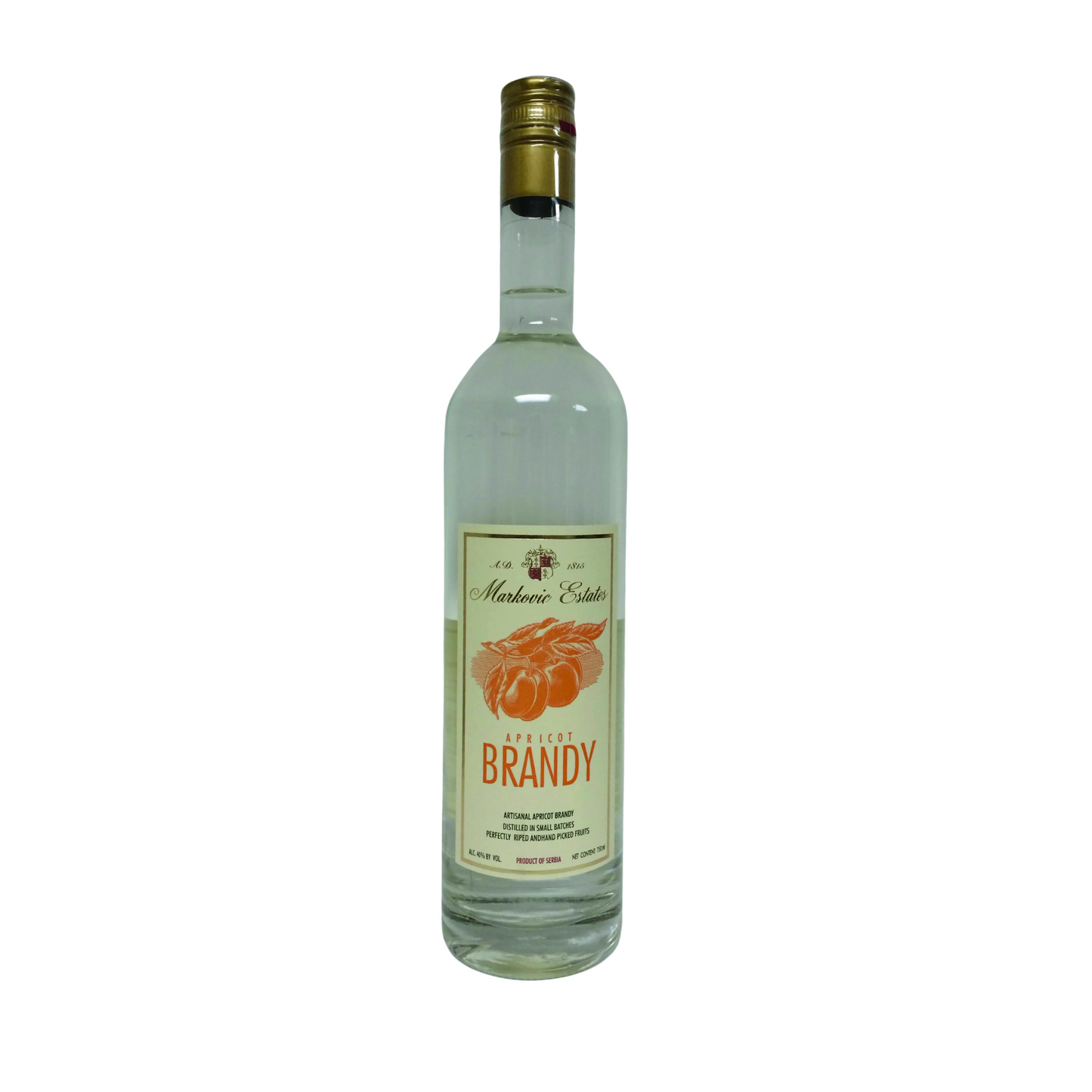 Markovic Estates Apricot Brandy Kosher