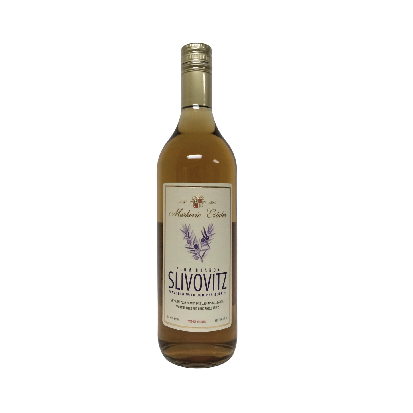 Markovic Estates Slivovitz with Juniper Berries