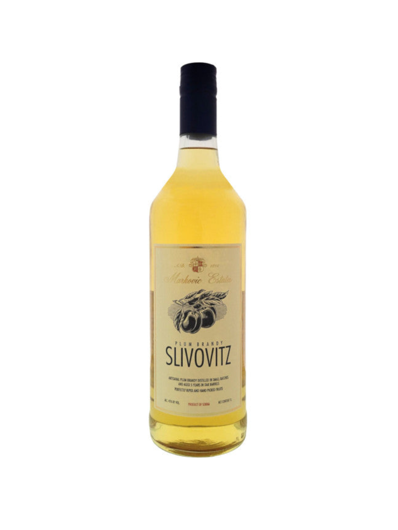 Markovic Estates Slivovitz Kosher 10 YR